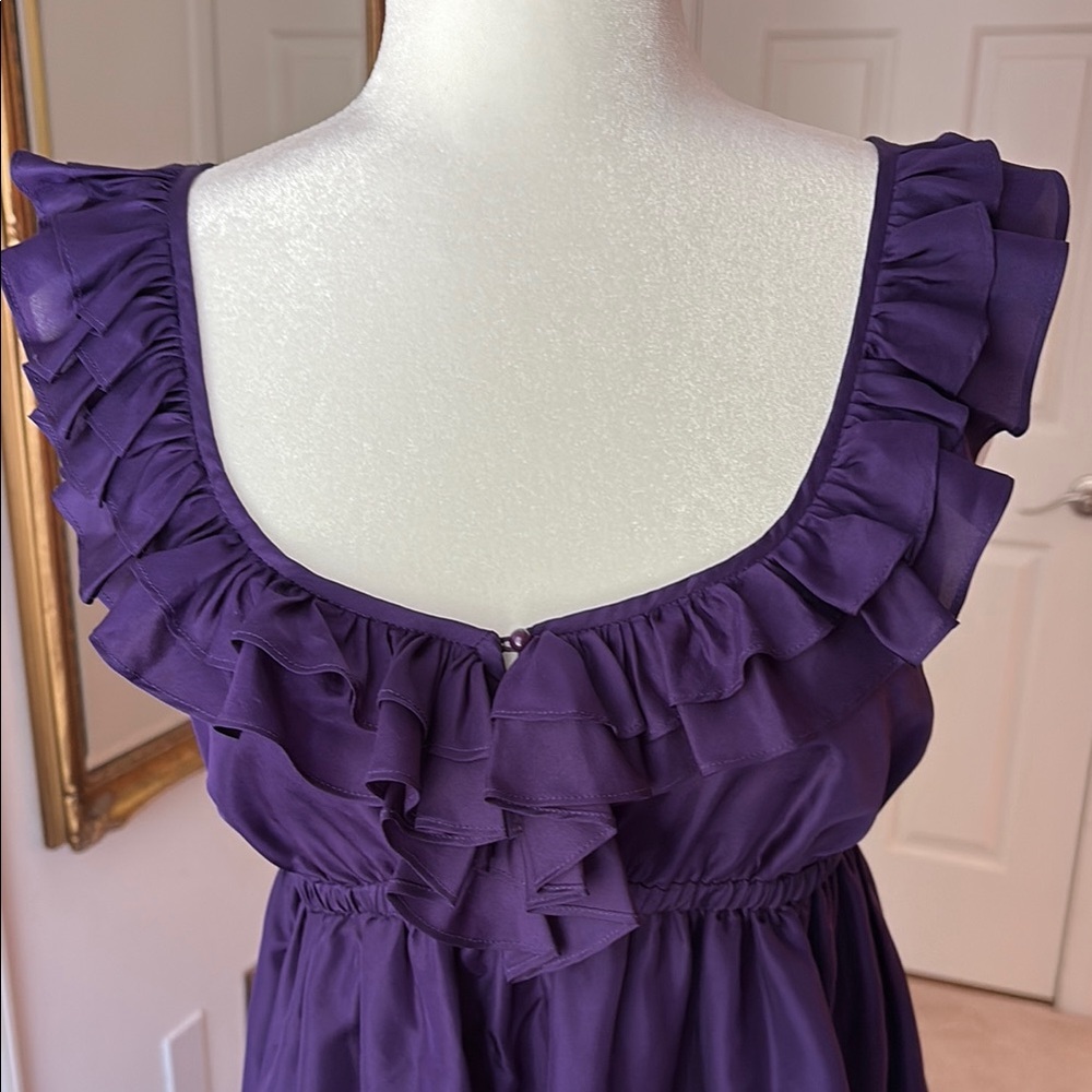 Purple Ruffle Dress - Picture 2 of 6